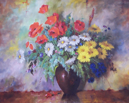 Poppies in Purple