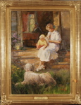 on the porch