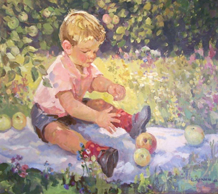 Young Boy in the Garden